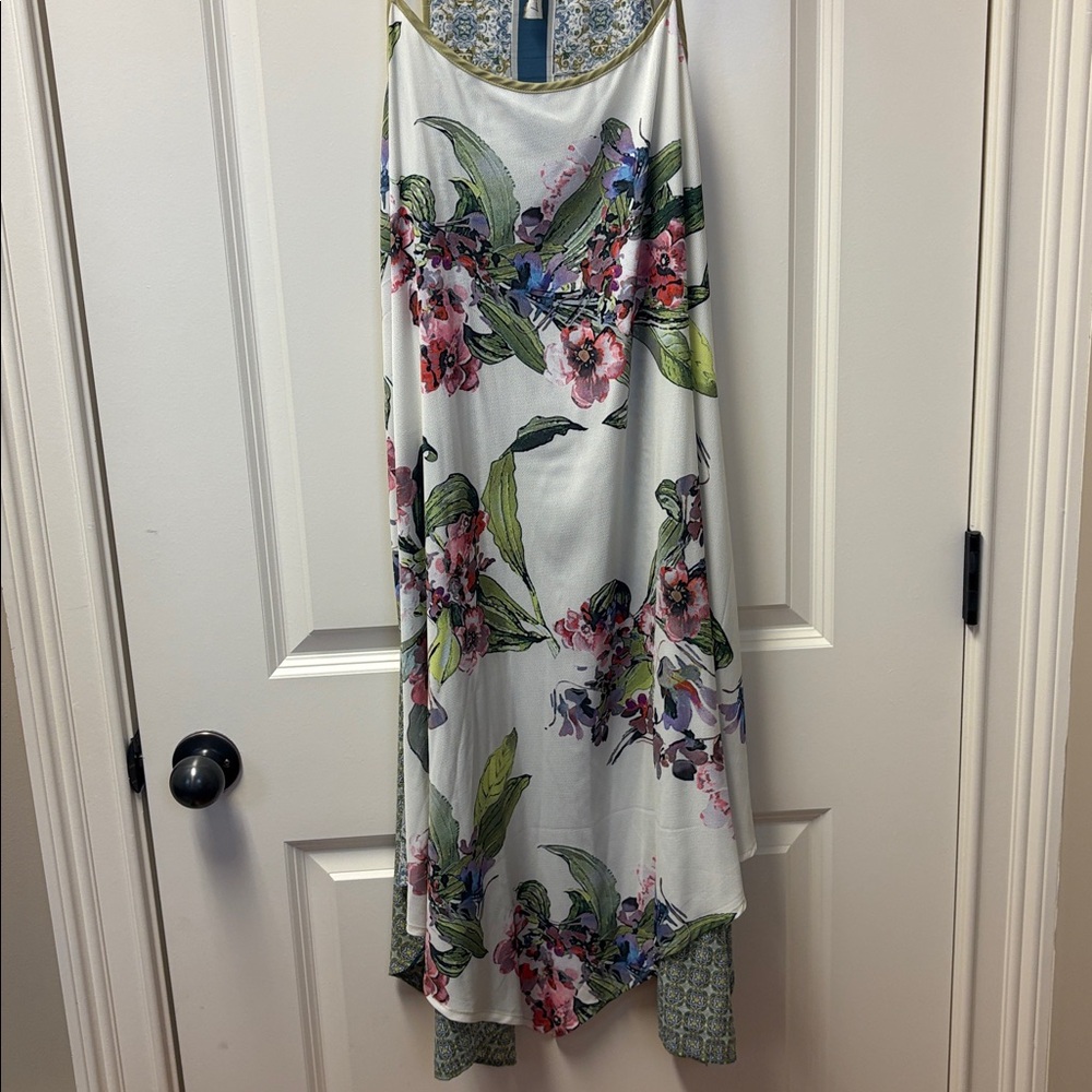 Silk dress spaghetti straps